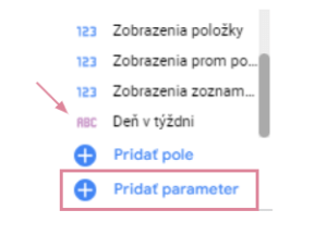 Looker studio tipy 06 - Parametre