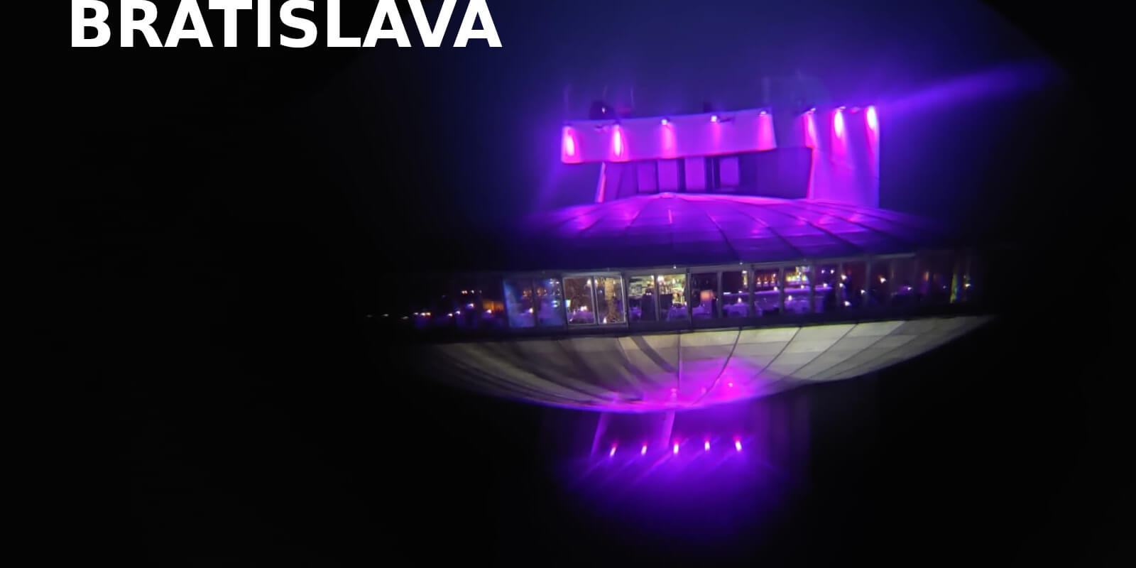 Bratislava UFO v noci